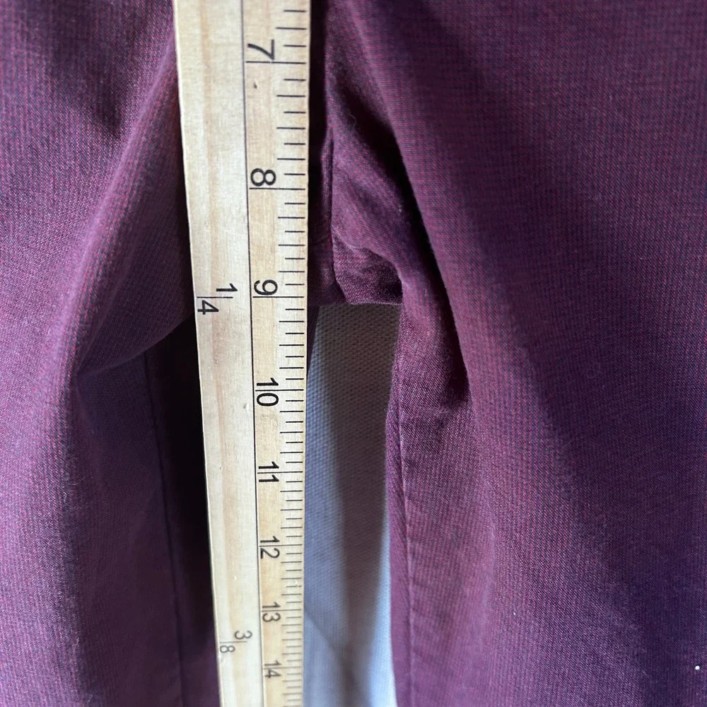 Banana Republic Aiden Fit Chinos Mens 30x30 Burgundy Slim Cotton‎ Pants 1166